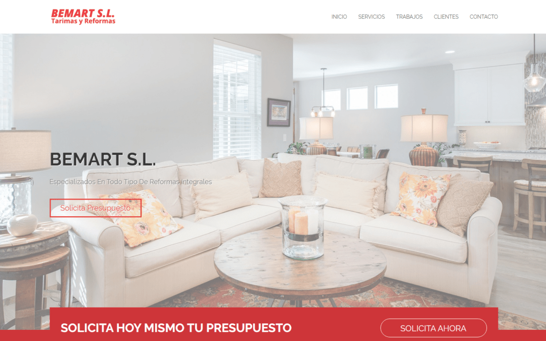 Proceso de Desarrollo Página web One Page para Cliente Empresa de Reformas Madrid