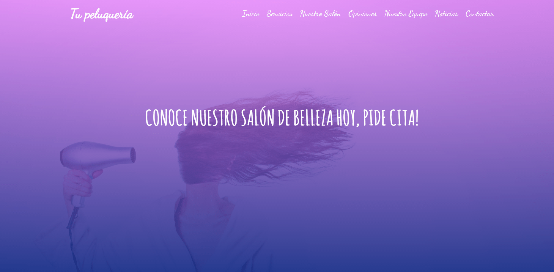 Diseño de página web y Branding o Marca profesional para Peluquerías