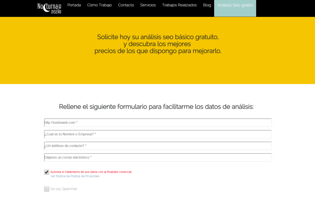 Analiza el Seo de tu página web Gratis !!