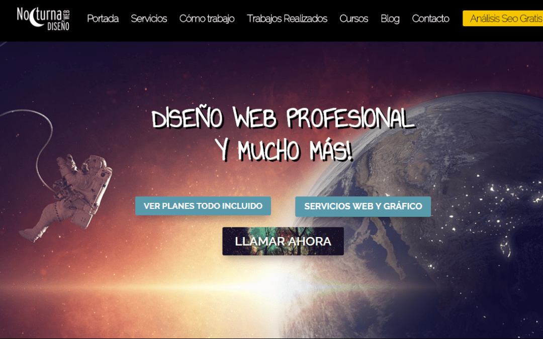 Diseño de páginas web en Madrid con WordPress |Nuevo Cambio en Nocturna