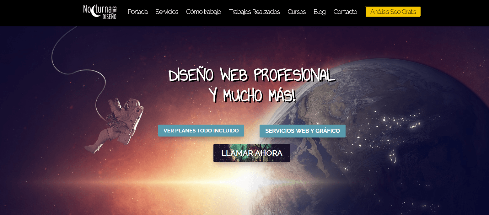 Diseño de páginas web en Madrid con WordPress |Nuevo Cambio en Nocturna