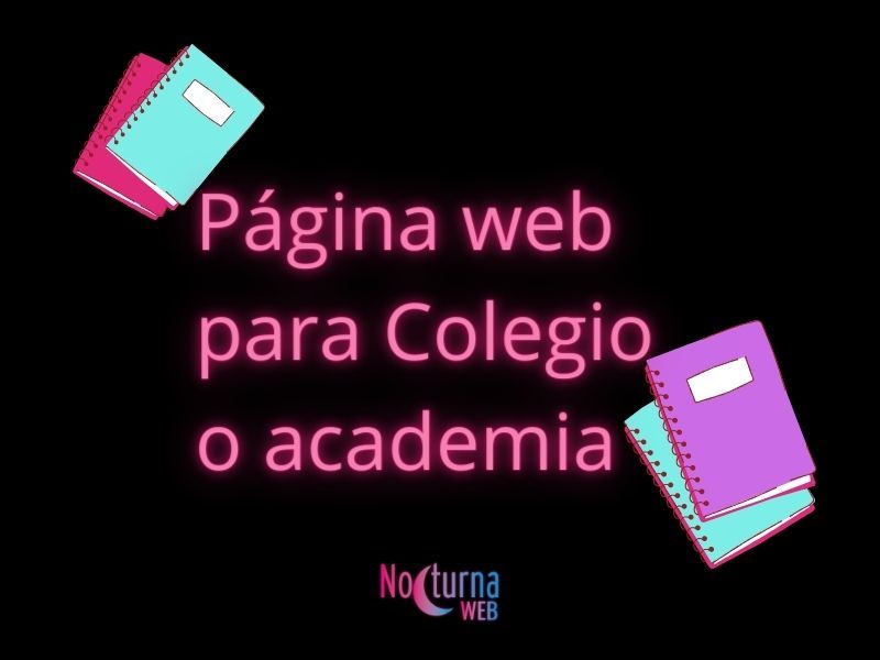 Página web para Colegio o academia